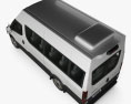 Iveco Daily Minibus 2014 3d model top view