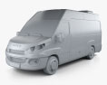 Iveco Daily Passenger Van 2014 3d model clay render