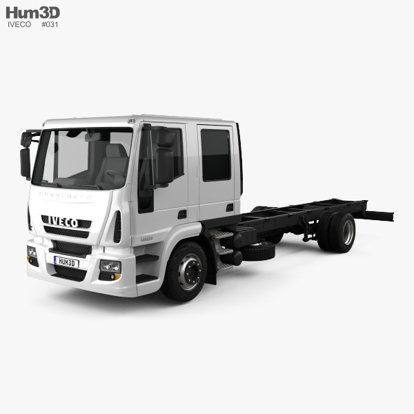 Iveco EuroCargo Double Cab Chassis Truck 2016 3D model