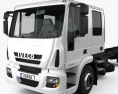 Iveco EuroCargo Cabina Doppia Camion Telaio 2016 Modello 3D