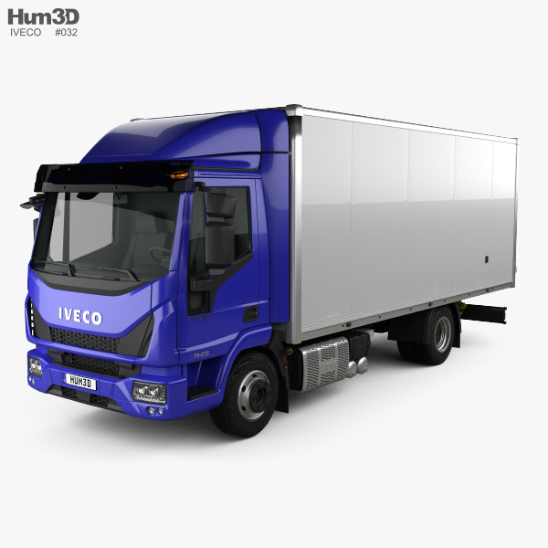 Iveco EuroCargo 75-210 Box Truck 2015 3D model