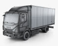 Iveco EuroCargo 75-210 Box Truck 2018 3d model wire render