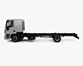Iveco EuroCargo 底盘驾驶室卡车 (140E-E25) 带内饰 2016 3D模型 侧视图