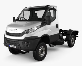 3D model of Iveco Daily 4x4 Single Cab Chassis 2020