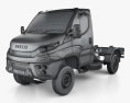 Iveco Daily 4x4 单人驾驶室 Chassis 2020 3D模型 wire render