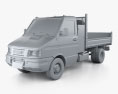 Iveco Daily Single Cab Tipper 2000 3d model clay render
