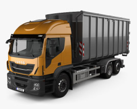 Iveco Stralis X-WAY Hook Lifter Truck 2022 3D model