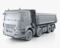 Iveco Stralis X-WAY Tipper Truck 2017 3d model clay render