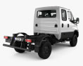 Iveco Daily 4x4 Dual Cab Chassis 2020 3D-Modell Rückansicht
