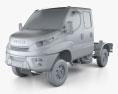 Iveco Daily 4x4 Dual Cab Chassis 2020 3D 모델  clay render
