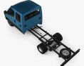 Iveco Daily Dual Cab Chassis 2020 3d model top view
