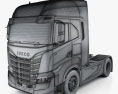Iveco S-Way Tractor Truck 2023 3d model wire render