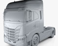 Iveco S-Way Sattelzugmaschine 2023 3D-Modell clay render