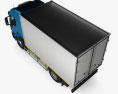 Iveco EuroCargo Box Truck 2022 Modello 3D vista dall'alto