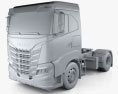Iveco X-Way Tractor Truck 2023 3d model clay render