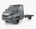 Iveco Daily シングルキャブ Chassis 2024 3Dモデル wire render