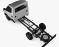 Iveco Daily Cabine Simple Chassis 2024 Modèle 3d vue du dessus