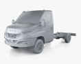 Iveco Daily シングルキャブ Chassis 2024 3Dモデル clay render