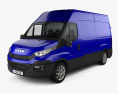 Iveco Daily Panel Van with HQ interior 2017 3Dモデル