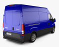 Iveco Daily Panel Van with HQ interior 2017 3d model back view