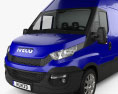 Iveco Daily Panel Van with HQ interior 2017 3D модель