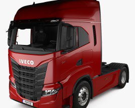 Iveco S-Way Camión Tractor con interior 2022 Modelo 3D