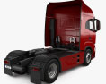 Iveco S-Way Tractor Truck with HQ interior 2022 3d model back view