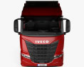 Iveco S-Way Tractor Truck with HQ interior 2022 3d model front view