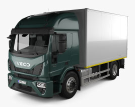 Iveco EuroCargo с закрытым кузовом 2023 3D модель