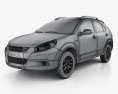 JAC Tongyue J3 RS Cross 2014 3D-Modell wire render