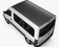 JAC Sunray Passenger Van SWB SR 2017 3d model top view