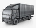 JAC Shuailing W Box Truck 2016 Modello 3D wire render