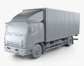 JAC Shuailing W Box Truck 2016 Modello 3D clay render