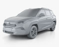 JAC Refine S4 2022 3D-Modell clay render
