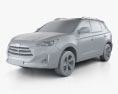 JAC Refine S7 2022 3D-Modell clay render