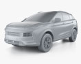 JAC Sei6 Pro 2024 3D-Modell clay render