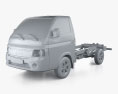 JAC X200 Fahrgestell LKW 2024 3D-Modell clay render