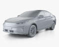 JAC EJ7 2024 3D-Modell clay render