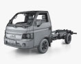 JAC X200 Вантажівка шасі з детальним інтер'єром 2024 3D модель wire render