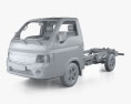 JAC X200 Вантажівка шасі з детальним інтер'єром 2024 3D модель clay render