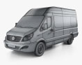 JAC Sunray Пассажирский фургон L2H2 2024 3D модель wire render