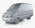 JAC Sunray Пассажирский фургон L2H2 2024 3D модель clay render