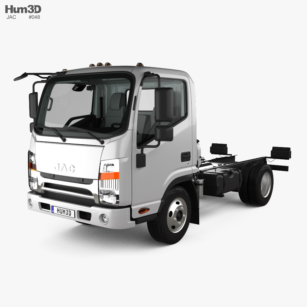 JAC X250 Chassis Truck with HQ interior 2024 3D model