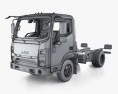 JAC X250 섀시 트럭 인테리어 가 있는 2024 3D 모델  wire render