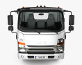JAC X250 Camion Telaio con interni 2024 Modello 3D vista frontale