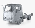 JAC X250 Вантажівка шасі з детальним інтер'єром 2024 3D модель clay render