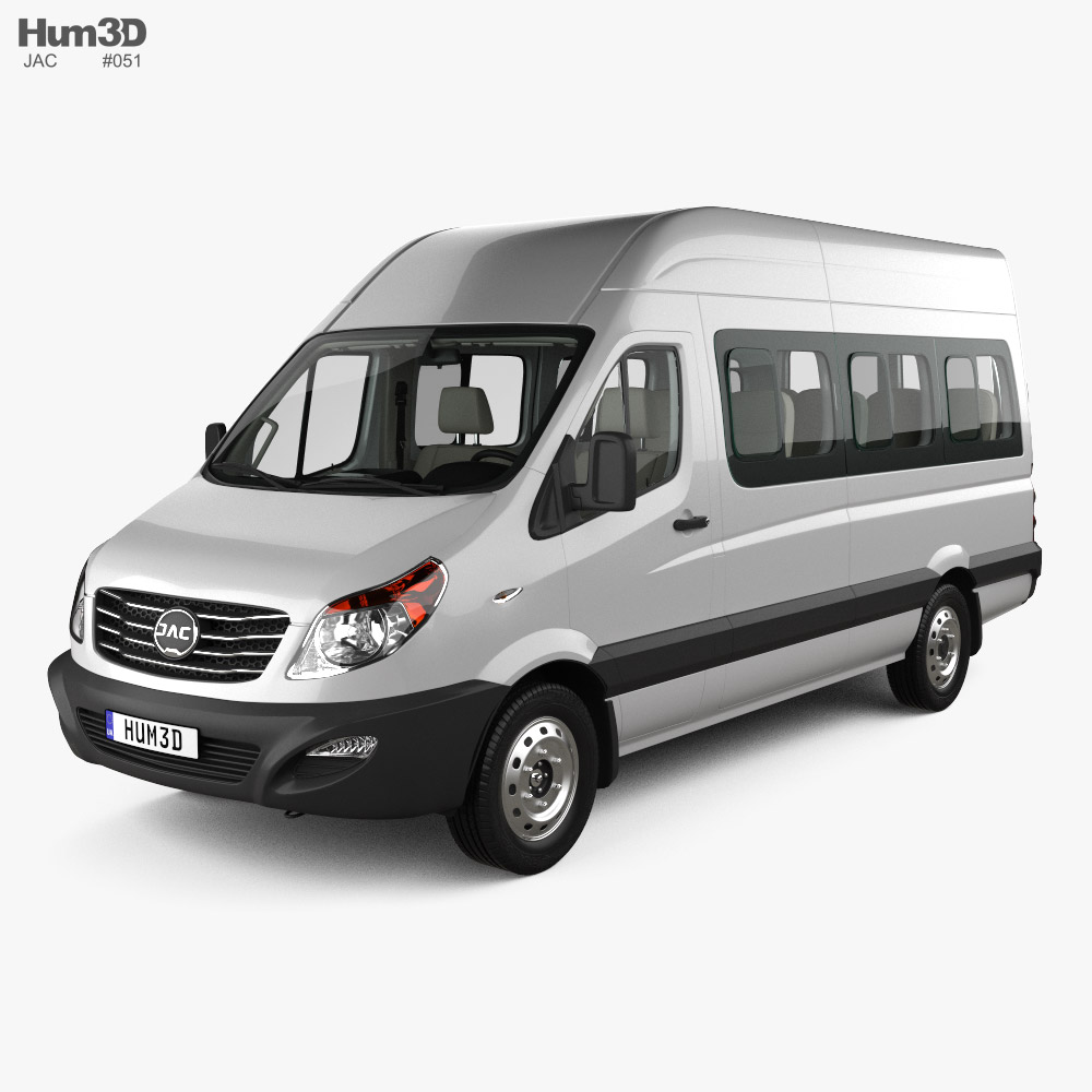 JAC Sunray Passenger Van L2H2 with HQ interior 2022 3D model