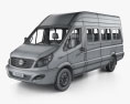 JAC Sunray Passenger Van L2H2 with HQ interior 2024 3d model wire render