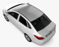 JAC iEV7 Comfort with HQ interior 2024 3d model top view