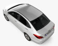 JAC iEV7 Luxury з детальним інтер'єром 2024 3D модель top view